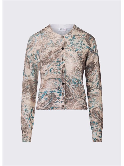 Cardigan in maglia stampata LIU JO | WF6310MA52S/L9303